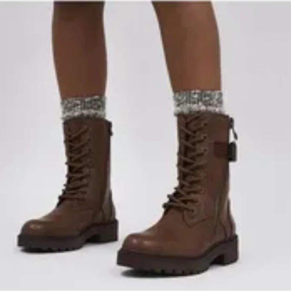 Blowfish Malibu Women’s Rauly Zip Boots Walnut Local Sheriff Shoes Size 7.5 NEW - Picture 1 of 13